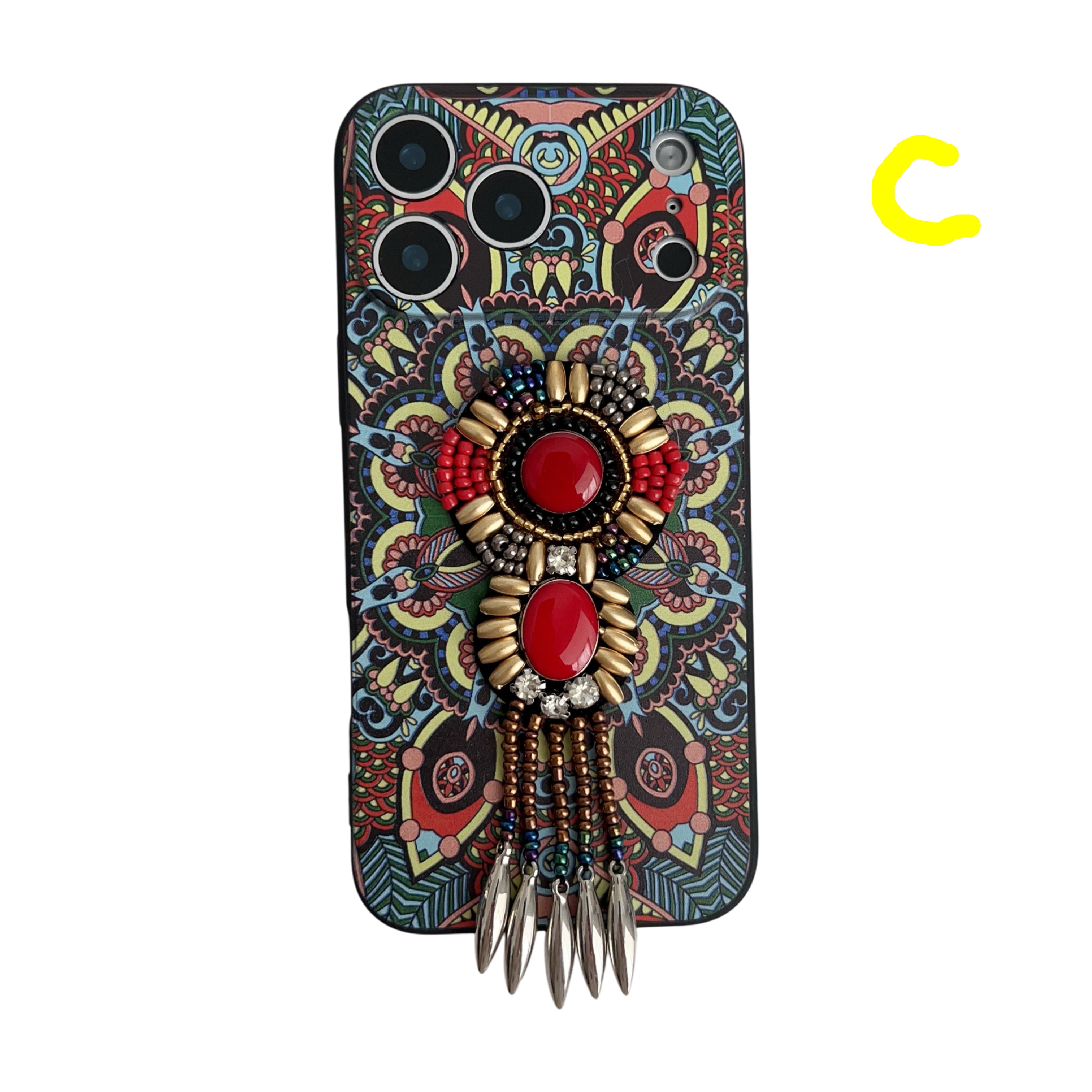 Beaded Artisan Phone Case: Ethnic Inheritance