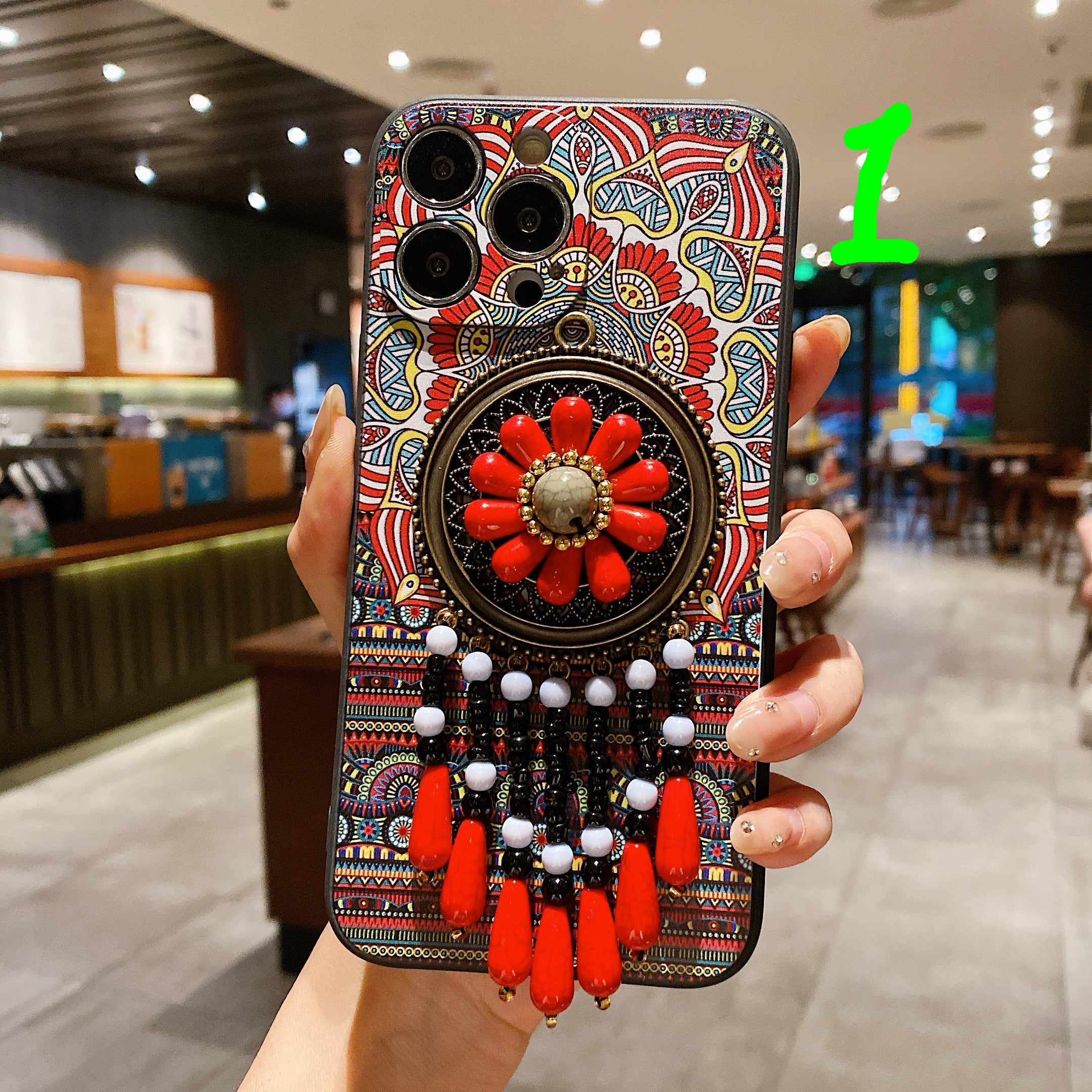 Beaded Artisan Phone Case: Ethnic Inheritance