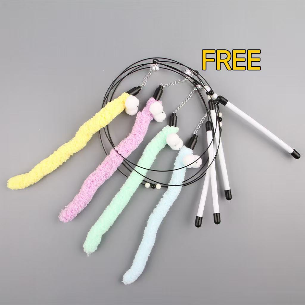 Super Promotion!The Ultimate Best-Selling Cat Toy Set - Replaceable Heads - Includes 1 FreeTeaser Wand!