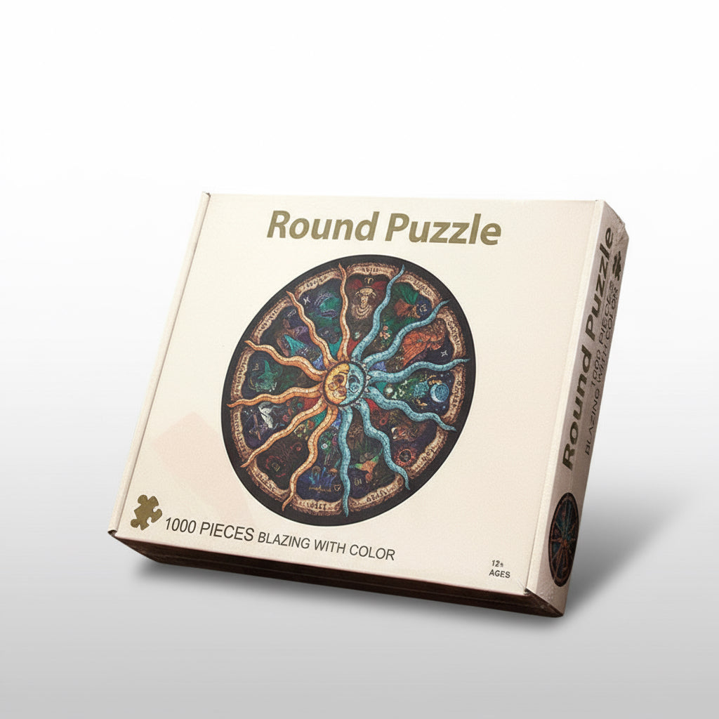 1000-Piece Circular Puzzle Series - Explore the Mysteries of the Universe and Nature