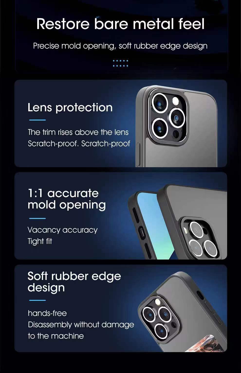 NFC-Enabled Smart Case for iPhone 13-15 _ DIY E Ink Display Back Cover _ Shockproof Protective Case with Customizable Screen & Touch-to-Show Technology