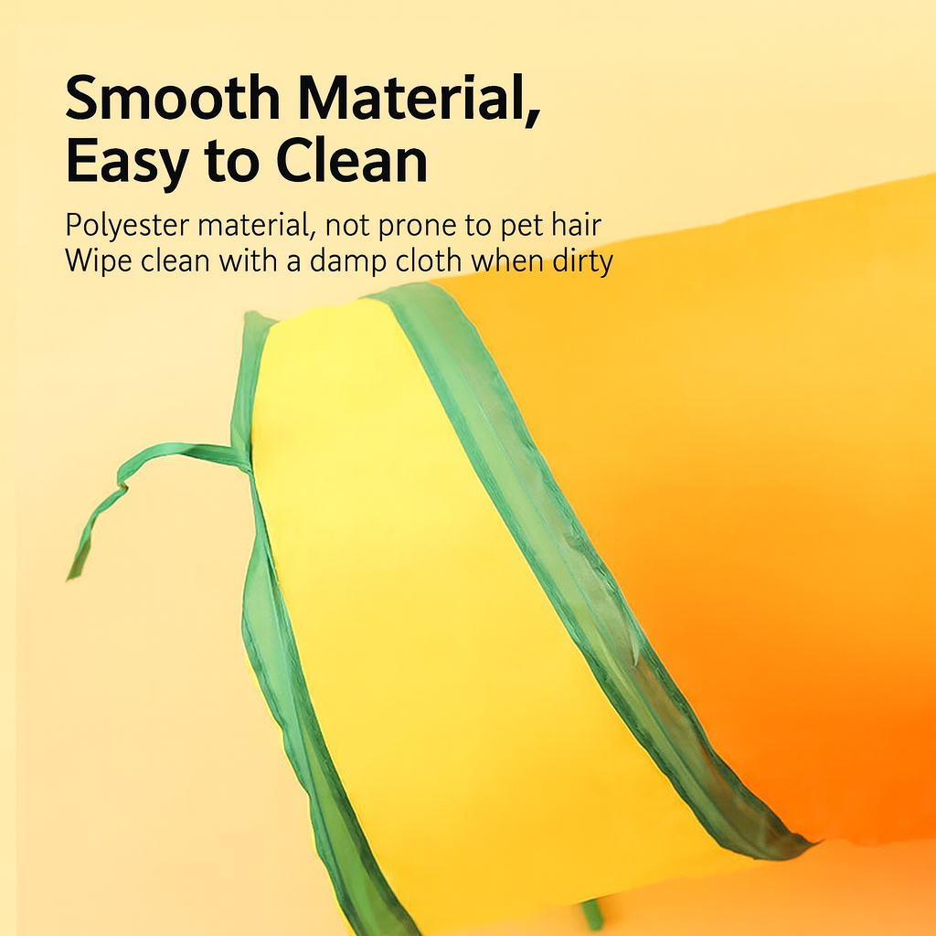 Rainbow Cat Tunnel, Foldable Pet Play Tube