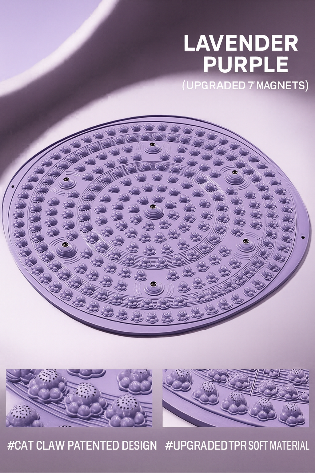 Paw Print Acupressure Foot Mat - Cat Paw Design Reflexology Pad for Stress Relief, Better Sleep & Wellness