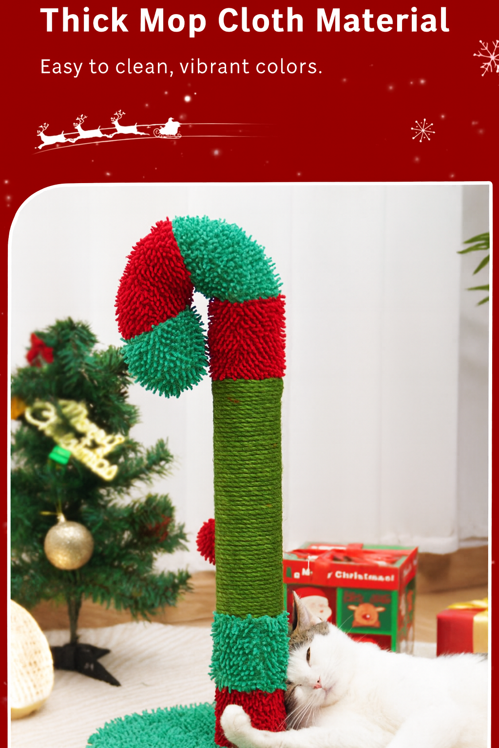 $31.9 Christmas Cat Scratching Post - Sisal Fiber Collection