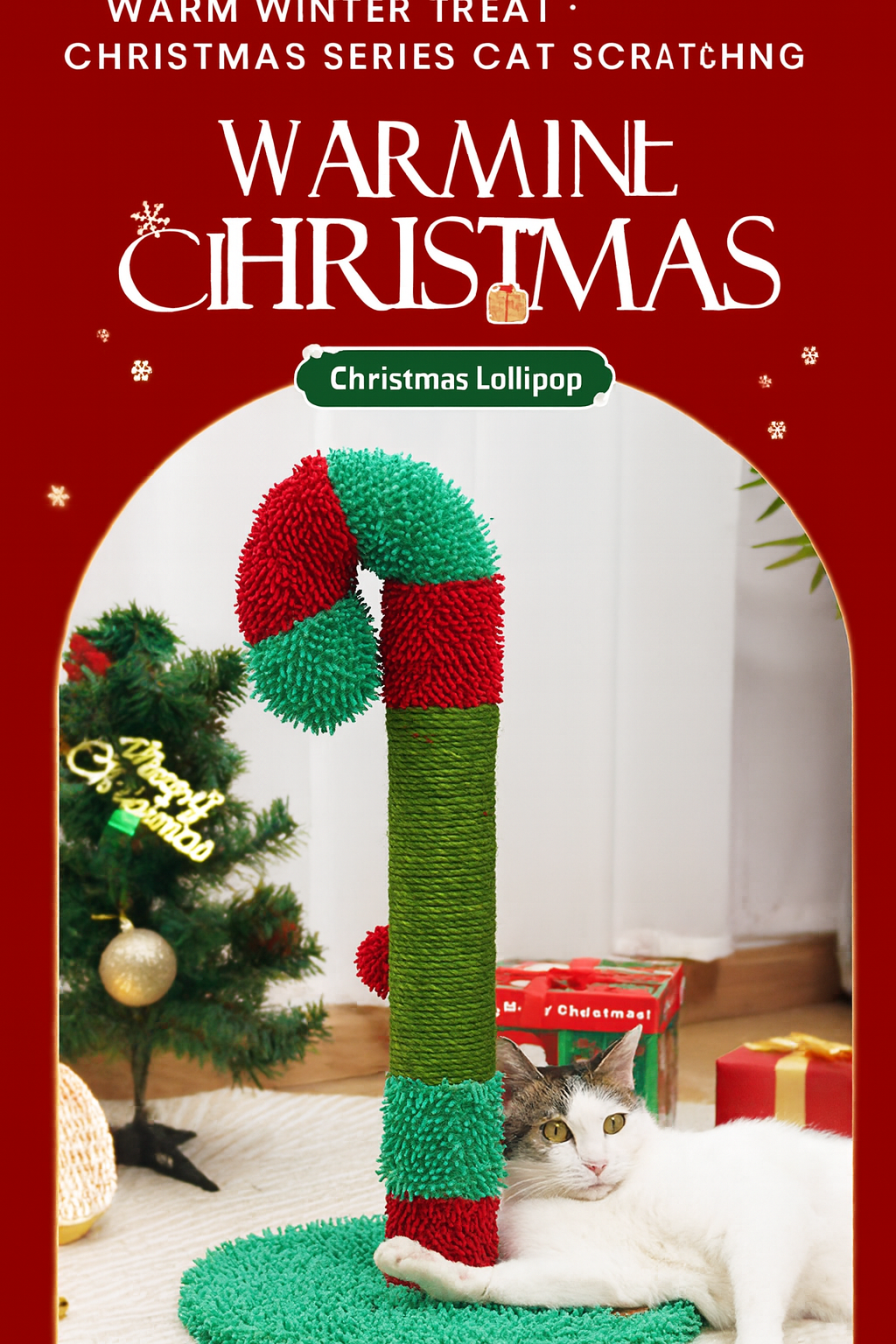 $31.9 Christmas Cat Scratching Post - Sisal Fiber Collection