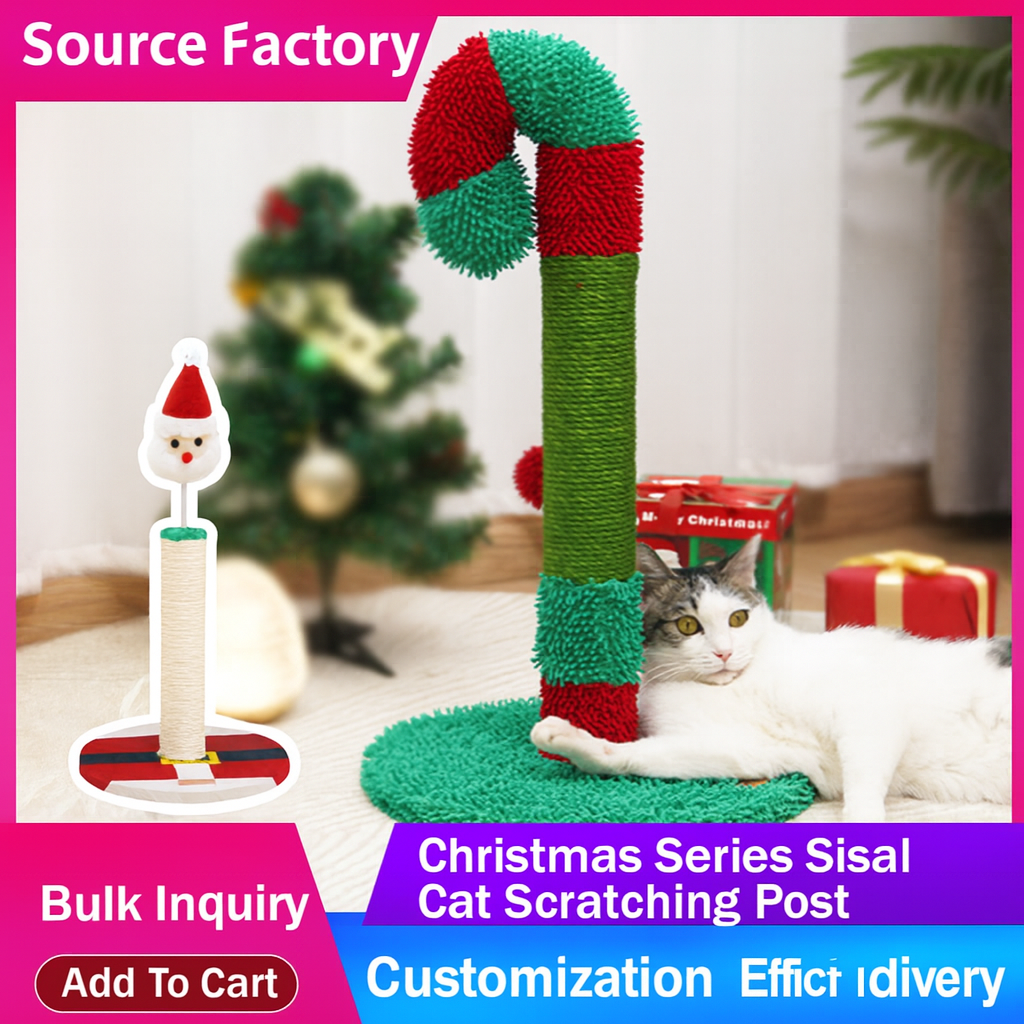 $31.9 Christmas Cat Scratching Post - Sisal Fiber Collection