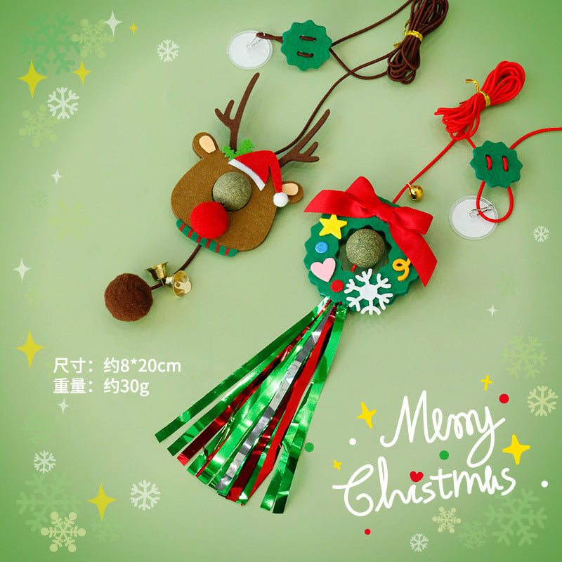 $9.9 Door-Hanging Teaser Wand with Elastic Rope and Feather