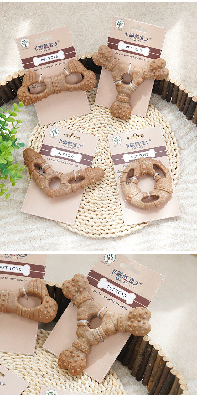 $19.9 Bestselling 4-Pack-Fake Bone Dog Chew Toy for Small & Medium Breeds