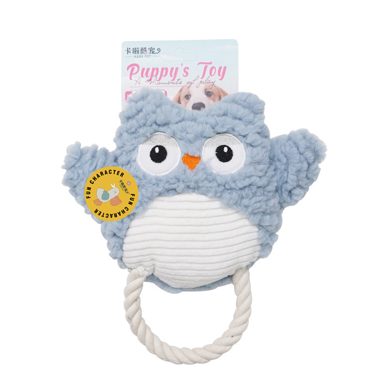 $19.9 4-Pack-Squeak & Destroy-Proof Dog Toy: Plush, Chew-Resistant for Boredom and Teething