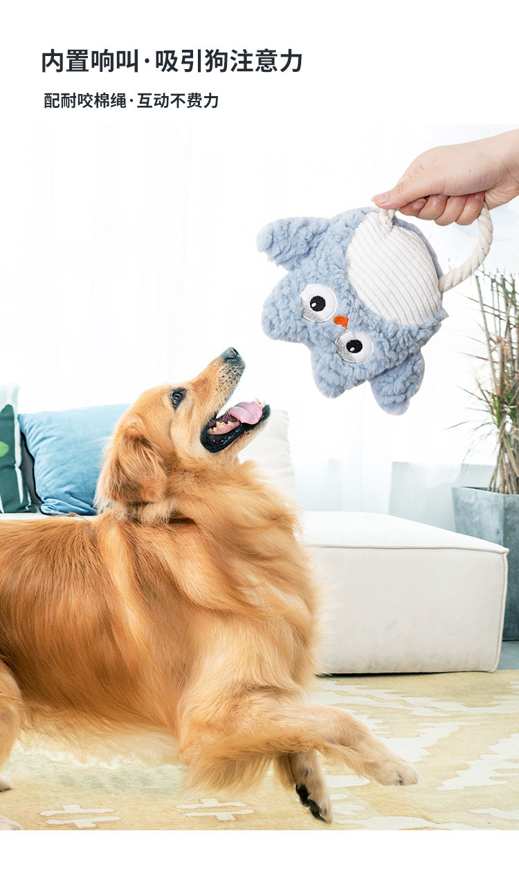 $19.9 4-Pack-Squeak & Destroy-Proof Dog Toy: Plush, Chew-Resistant for Boredom and Teething